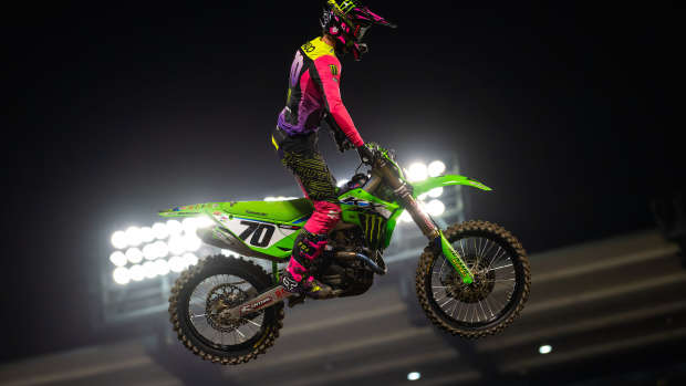 Watch Anaheim 2 Supercross 450 TWMX Highlights Jett Lawrence Wins