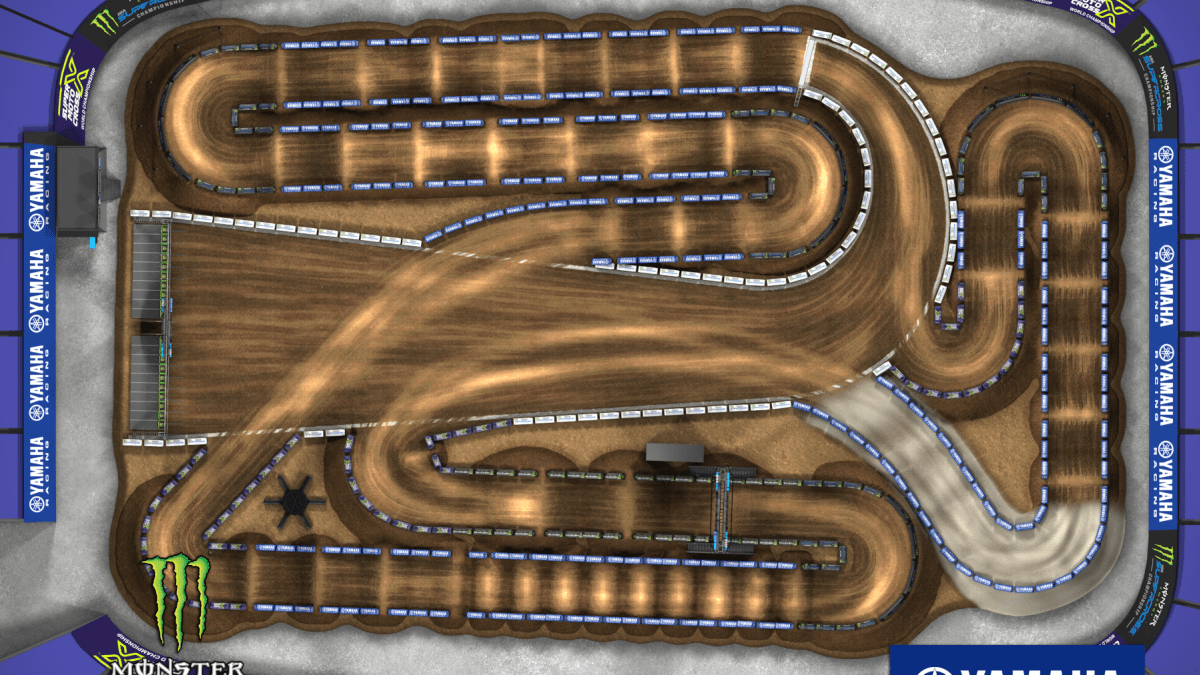【WV PROJECT】23FW★ Rest Stadium Jumper Track Map: Arlington Supercross - Motocross