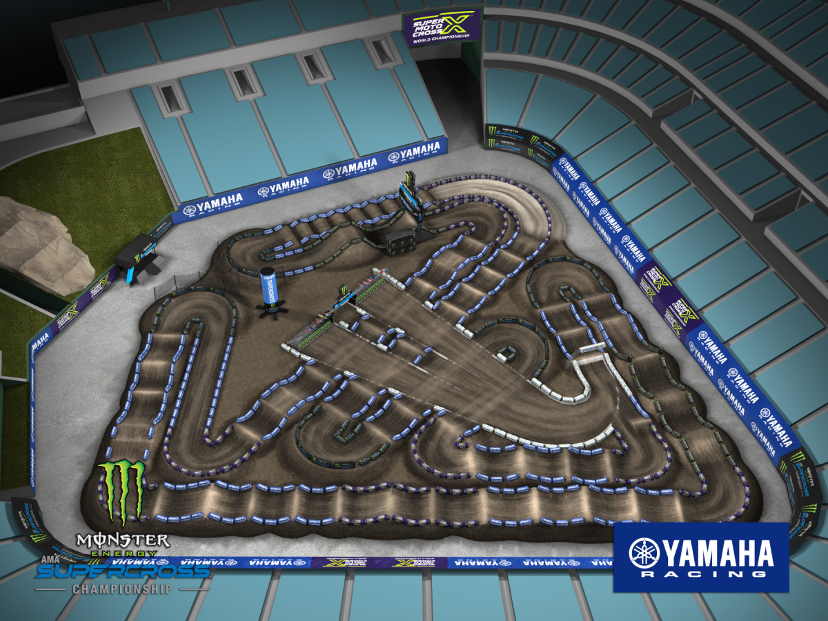 Track Map: Anaheim 1 - Motocross